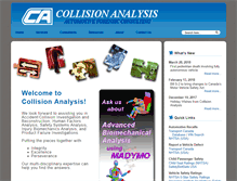 Tablet Screenshot of collisionanalysis.com